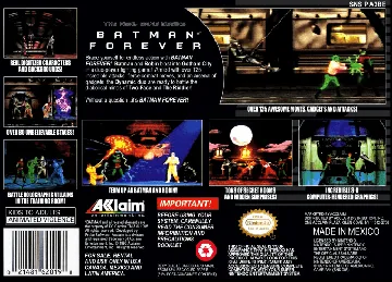 Batman Forever (USA) box cover back